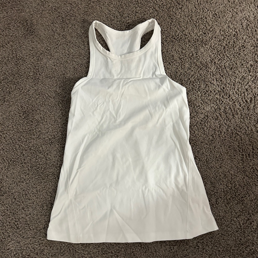 White athletic top